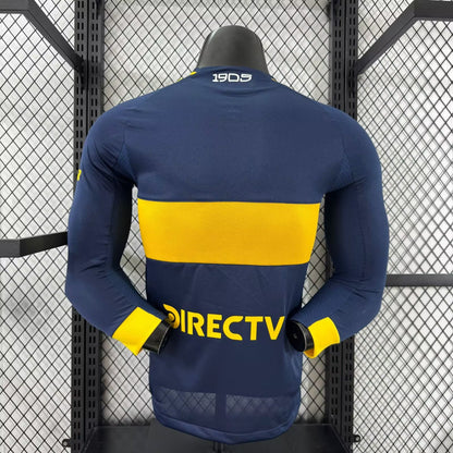 Boca 2025/2026 Home Long Sleeve Player Version Football Jersey