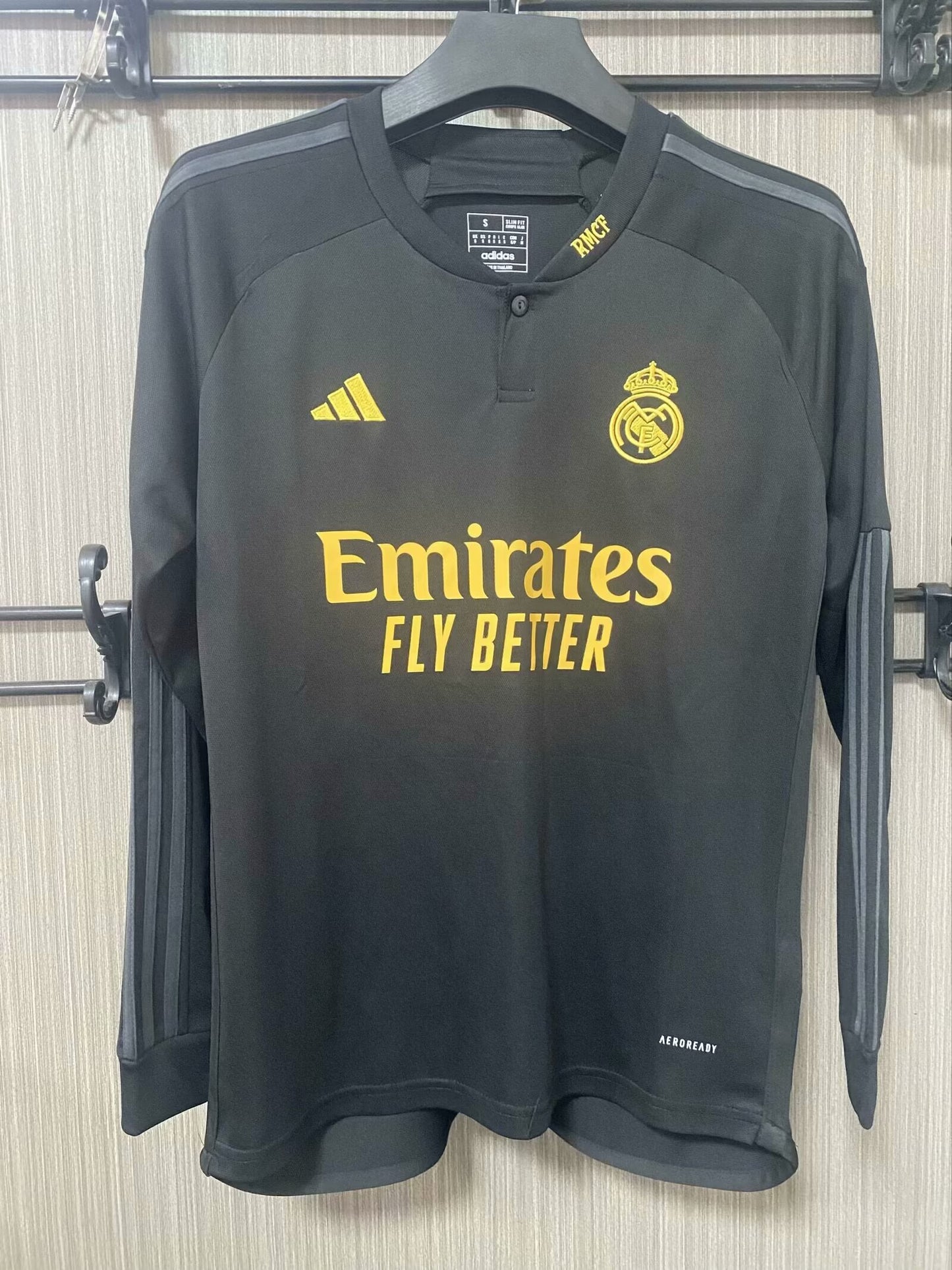 Real Madrid 2023/2024 Third Away Long Sleeve Fan Version Football Jersey