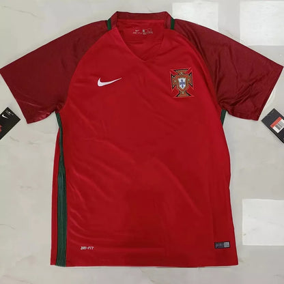 Retro Portugal 2016 Home Football Jersey