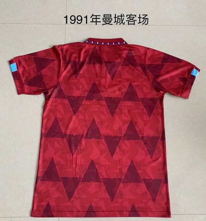 Retro Manchester city 1991 Away Football Jersey