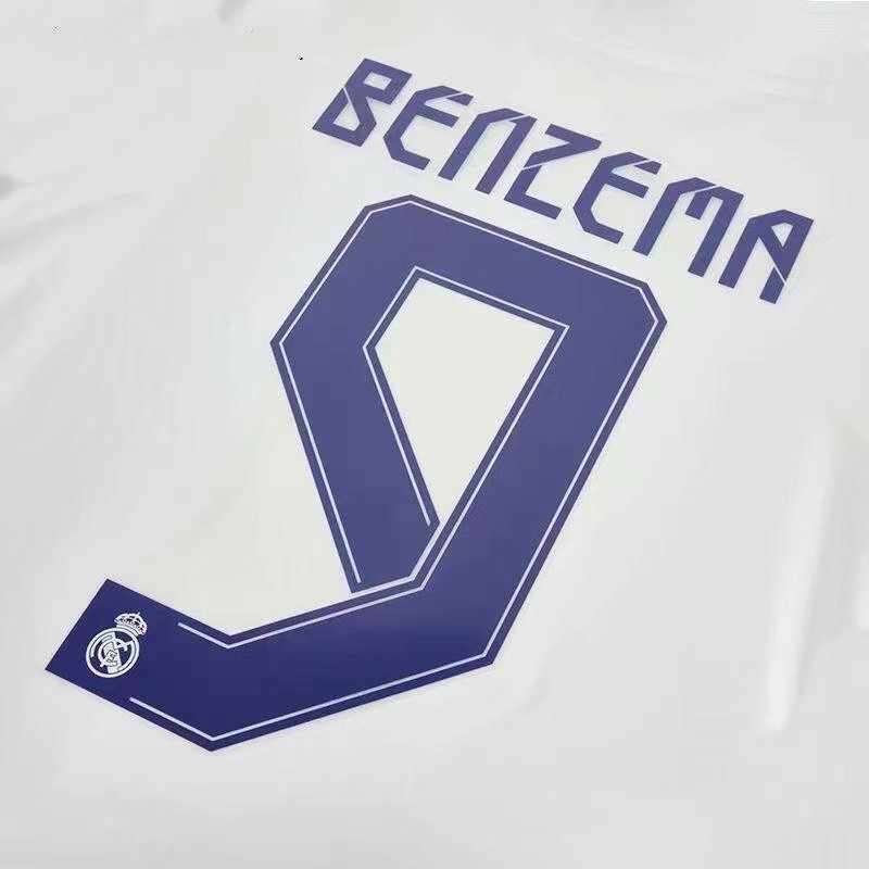 Real Madrid 2021/2022 Home Long Sleeve Fan Version Football Jersey