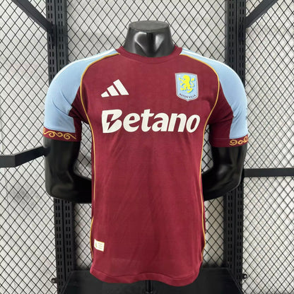 Aston Villa 2025/2026 Home Player Version Football Jersey