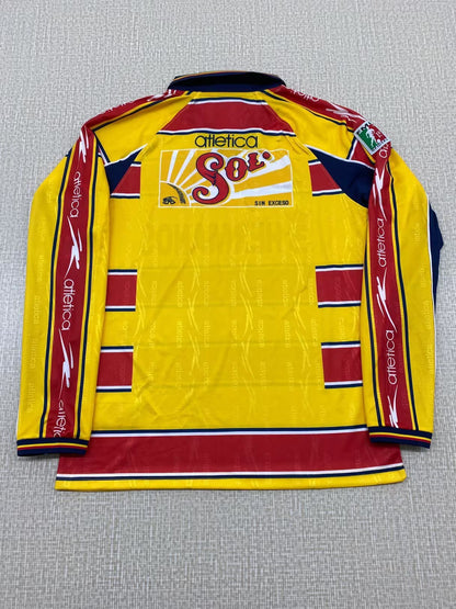 Retro Atlético Monarcas Morelia 1999/2000 Away Long Sleeve Football Jersey