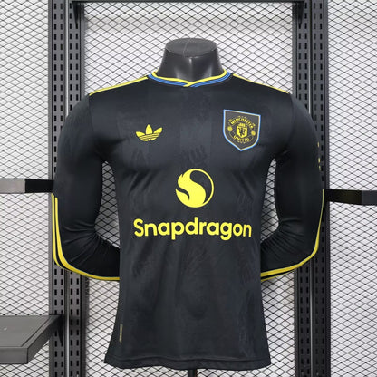 Manchester United 2024/2025 Third Long Sleeve Player Version Football Jersey