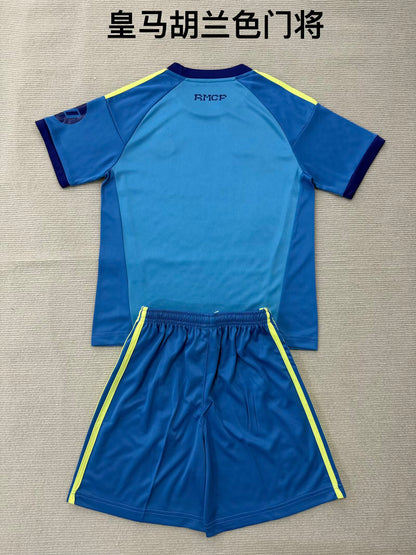 Real Madrid 2026/2027 Kids Goalkeeper Fan Version Football Jersey