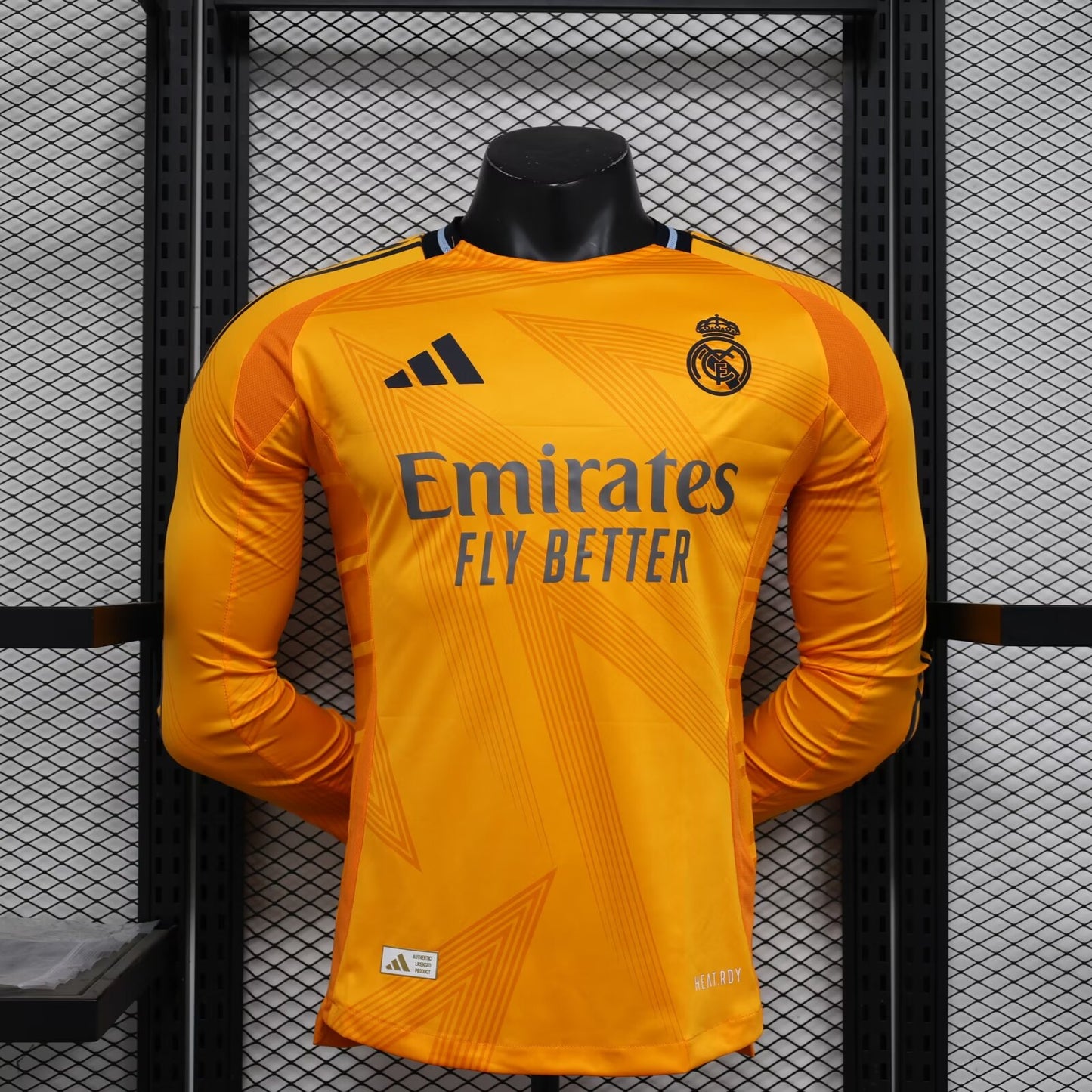 Real Madrid 2024/2025 Away Long Sleeve Player Version Football Jersey