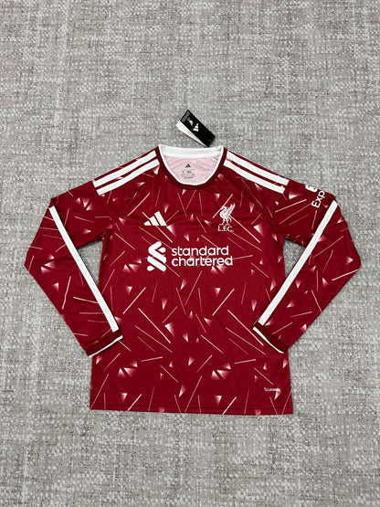 Liverpool 2026/2027 Home Long Sleeve Fan Version Football Jersey