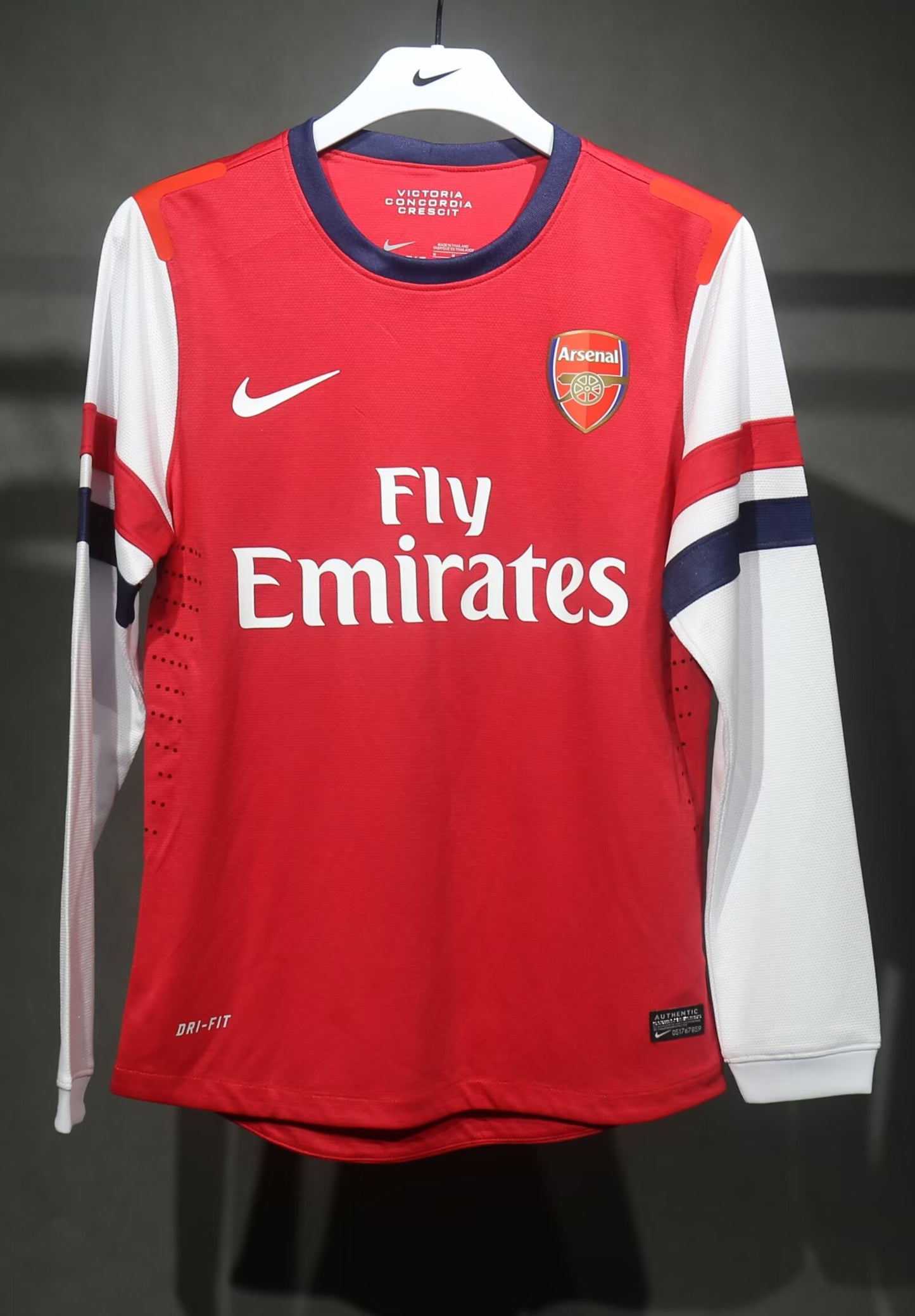 Retro Arsenal 2012 Home Player Version Football Jersey