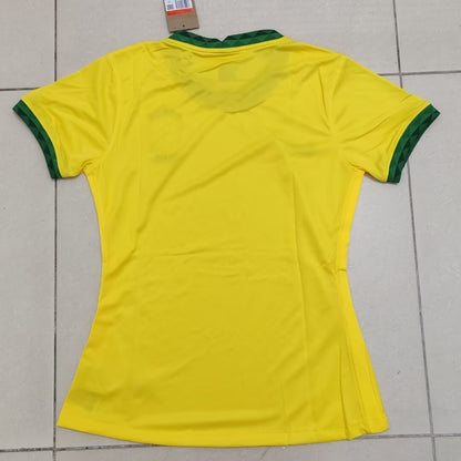 Brazil 2020/2021 Women Home Fan Version Football Jersey