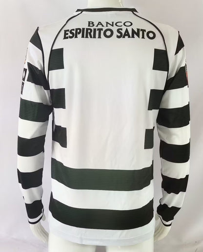 Retro Lisbon 2001/2003 Home Long Sleeve Football Jersey