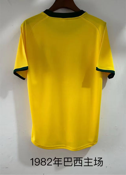 Retro Brazil 1982 Home Football Jersey