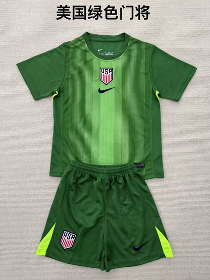 Kids jerseys 2025/2026 Kids Goalkeeper Fan Version Football Jersey