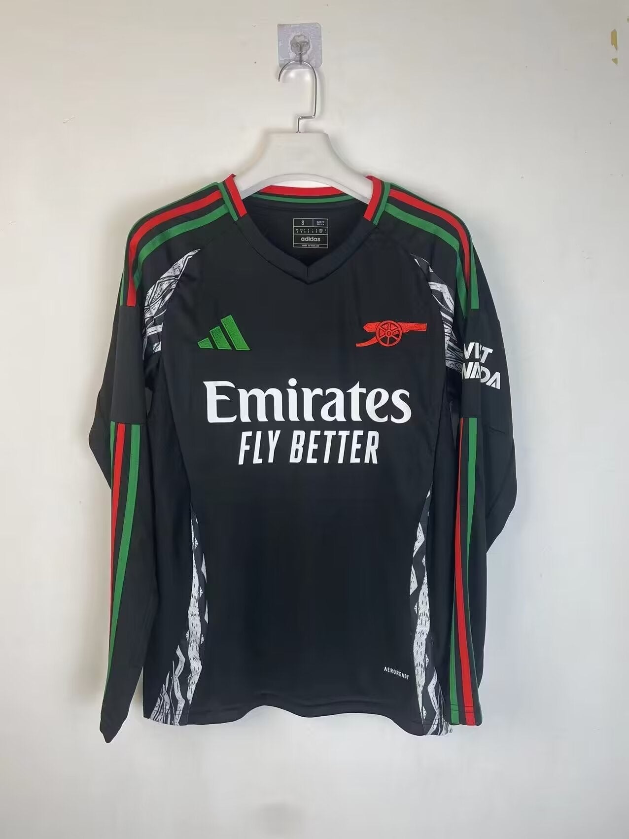 Arsenal 2024/2025 Away Long Sleeve Fan Version Football Jersey