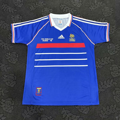 Retro France Kits 1998 Home Football Jersey