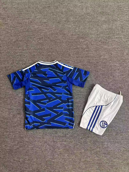Schalke 04 2025/2026 Kids Home Fan Version Football Jersey