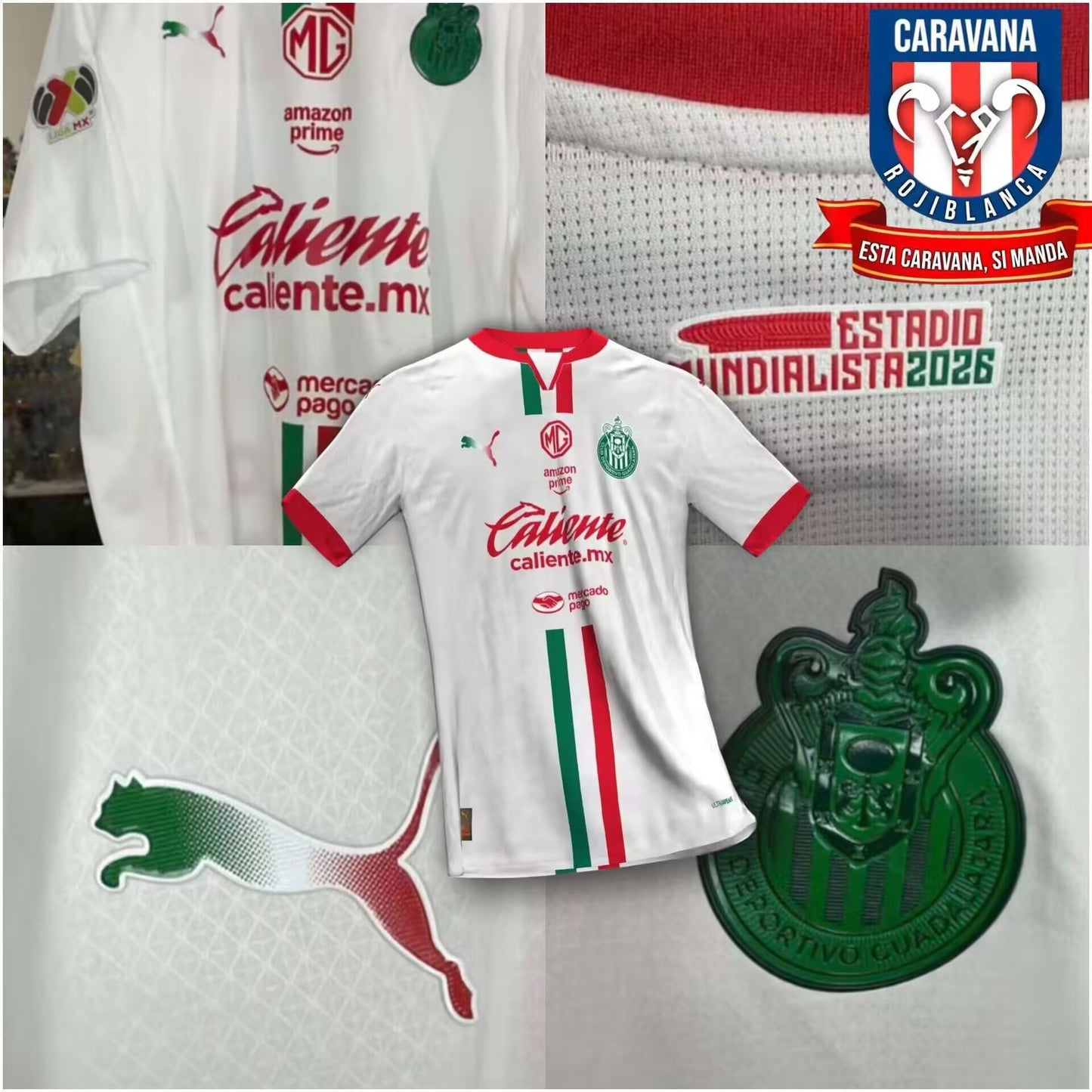 chivas 2025/2026 Away Fan Version Football Jersey