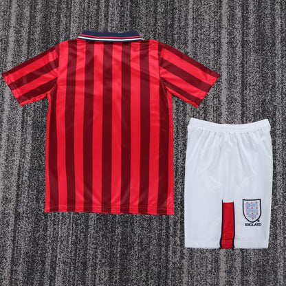 Retro England 1998 Kids Away Football Jersey
