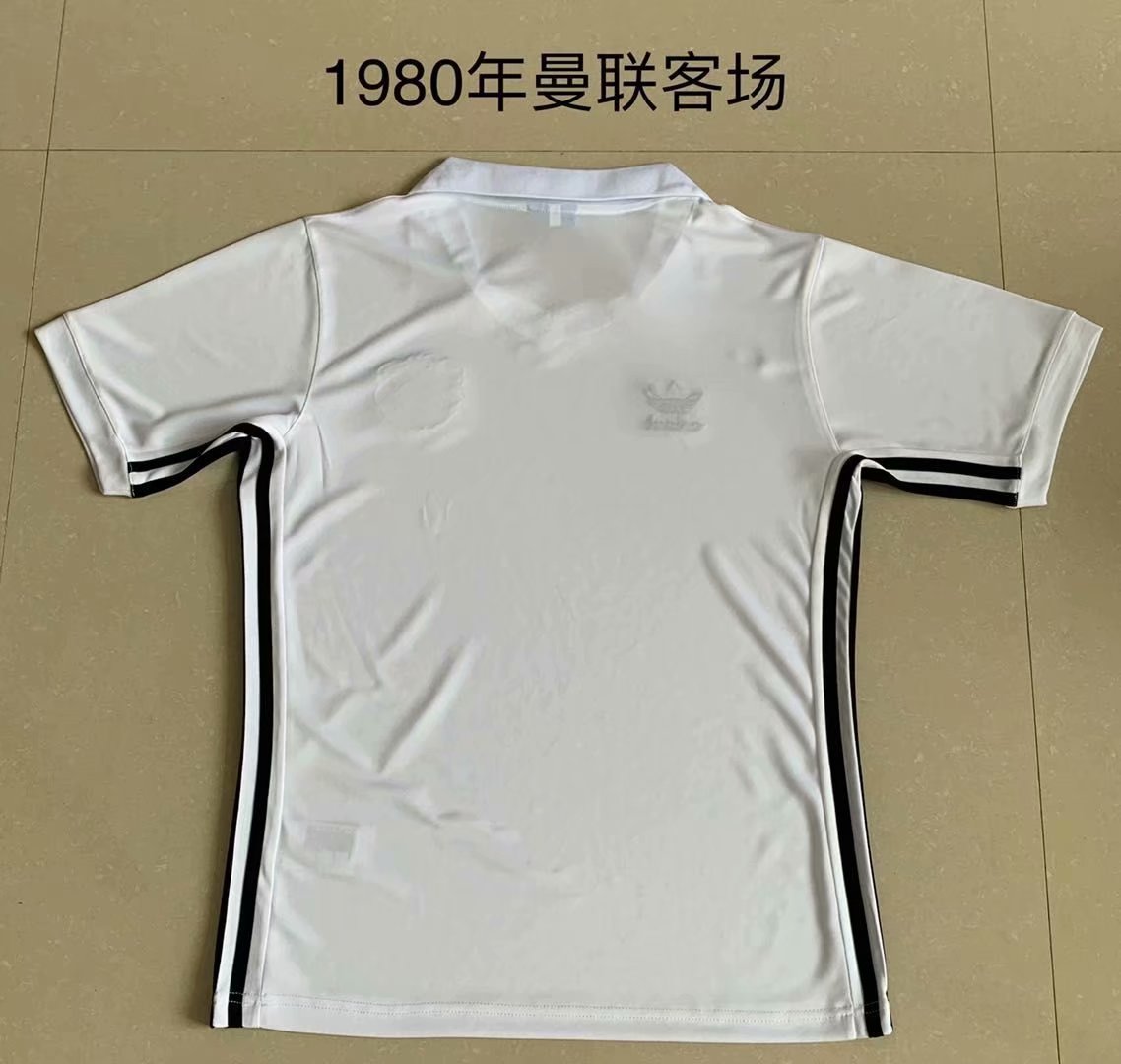 Retro Manchester united 1980 Away Football Jersey