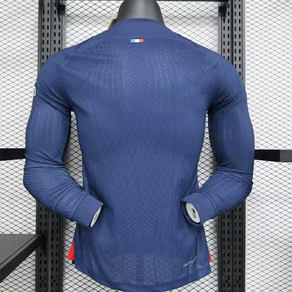 PSG Paris 2023/2024 Home Long Sleeve Player Version Football Jersey