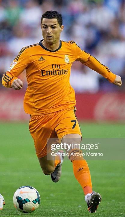 Retro real madrid 2013/2014 Third Away Long Sleeve Player Version Football Jersey