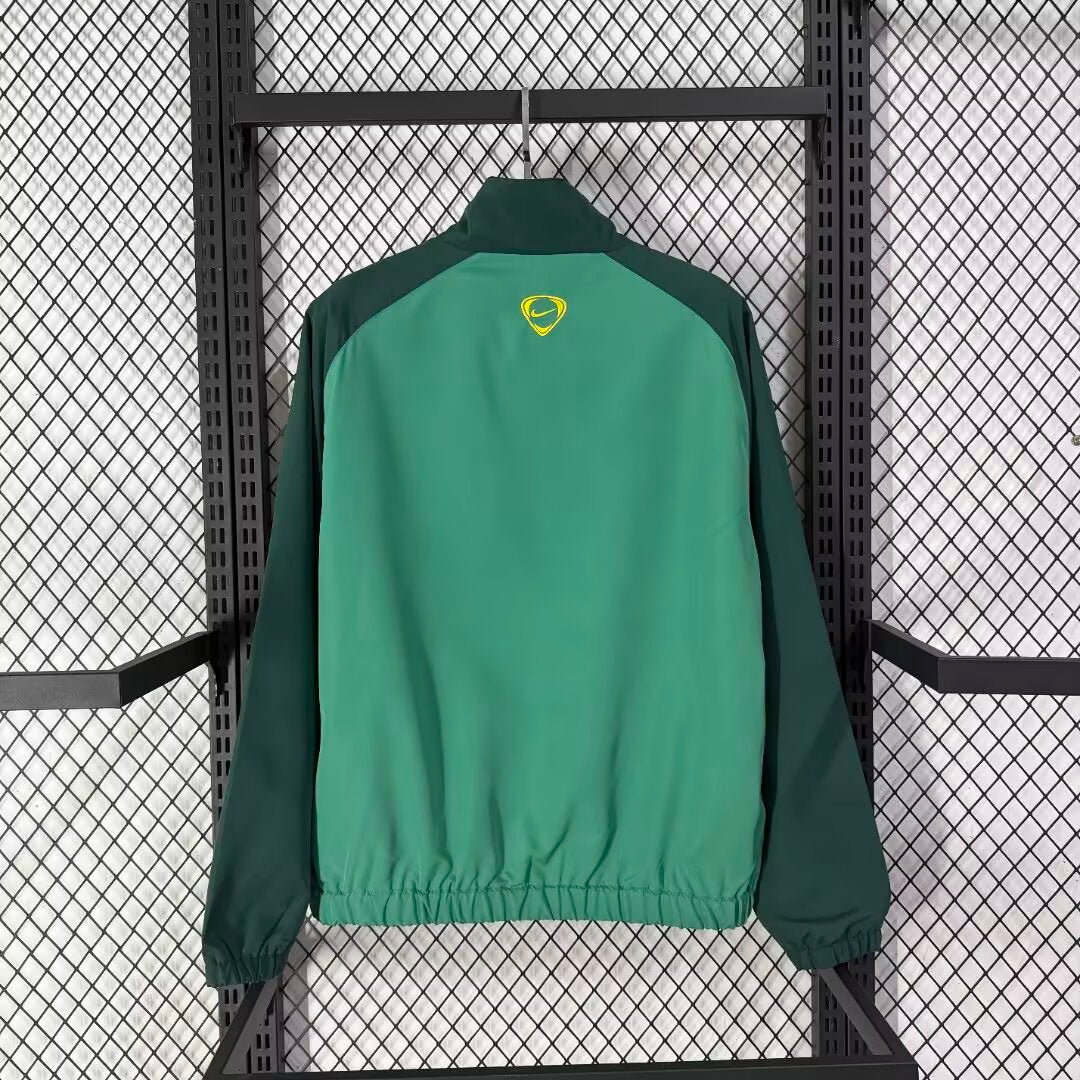 Brazil Windbreaker Green Jersey 2026-2027