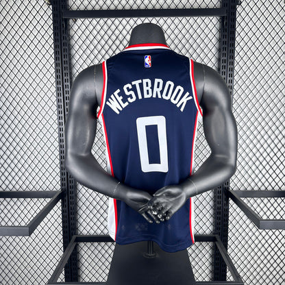 Copy Los Angeles Clippers City Blue #0 WESTBROOK NBA Season Jerseys 2025