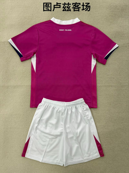 Toulouse FC 2025/2026 Kids Away Fan Version Football Jersey