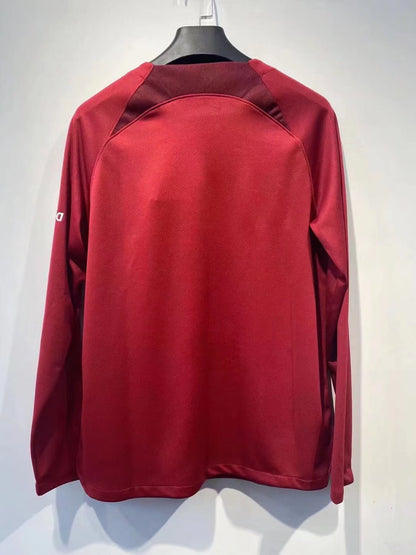 Manchester United 2022/2023 Home Long Sleeve Fan Version Football Jersey