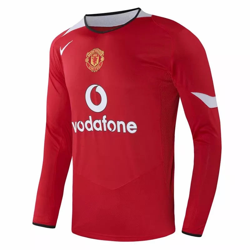 Retro Manchester united 2004/2006 Home Long Sleeve Football Jersey