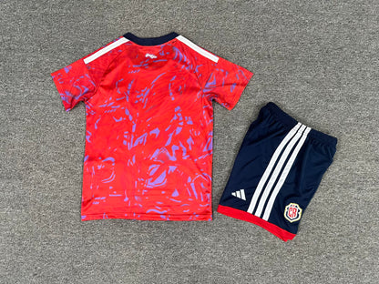 Costa Rica 2026/2027 Kids Home Fan Version Football Jersey