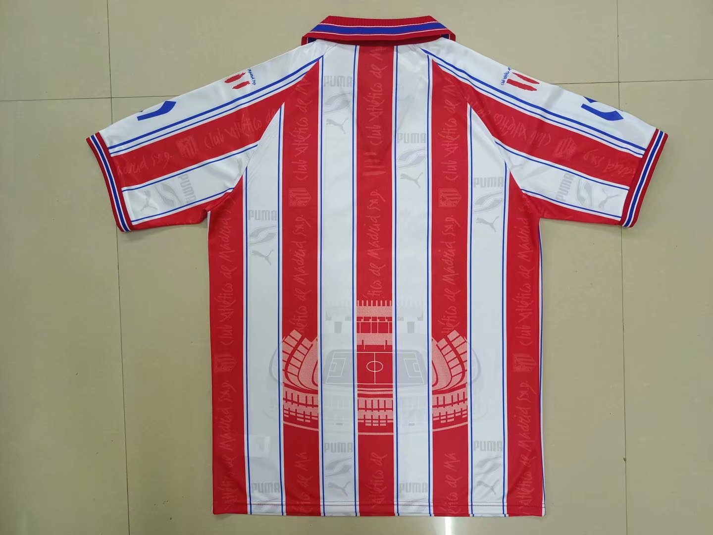 Retro Atlético de Madrid 1996/1997 Home Football Jersey