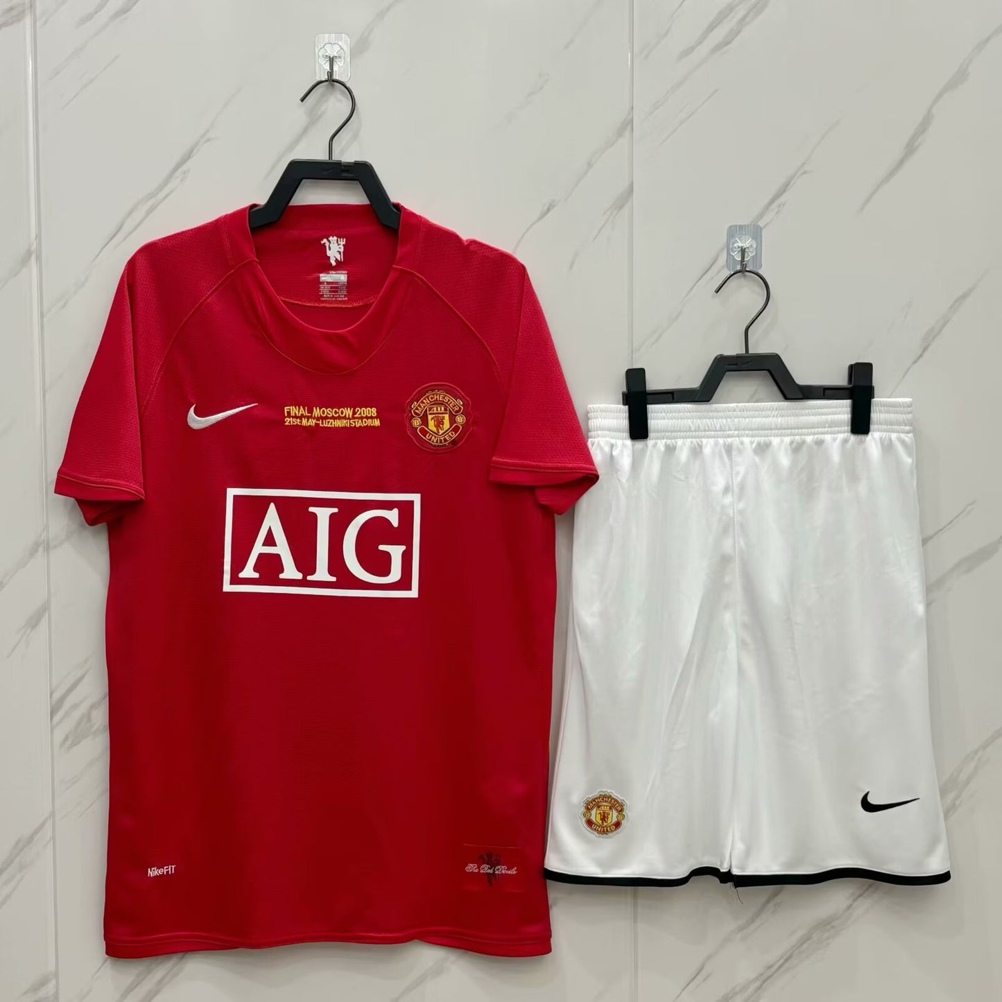 Retro Manchester united 2007/2008 Home Football Jersey