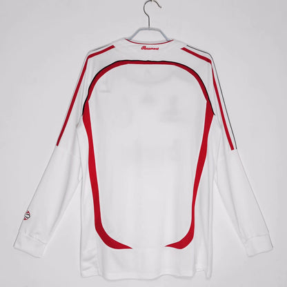 Retro AC Milan 2006 Away Long Sleeve Football Jersey