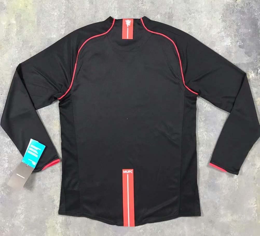 Retro Manchester united 2007/2008 Away Long Sleeve Football Jersey