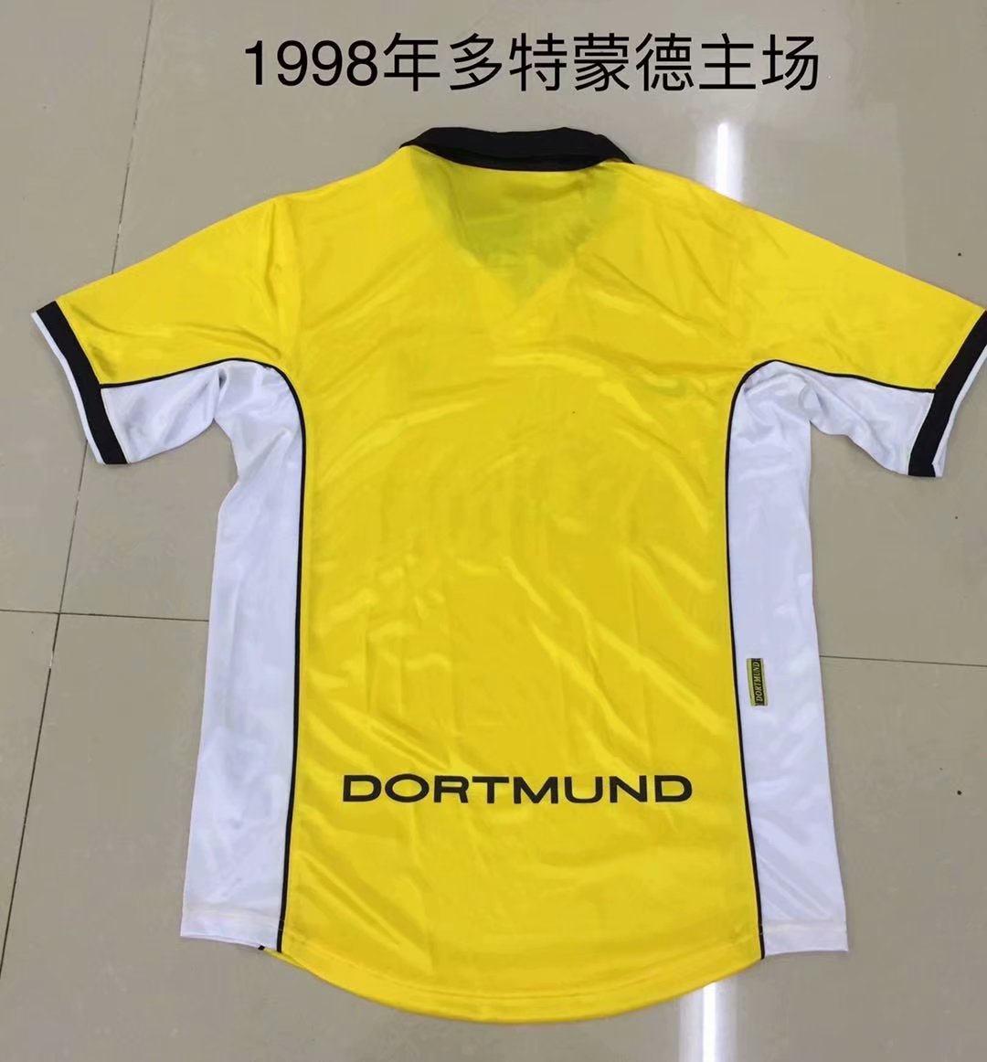 Retro Borussia Dortmund 1998 Home Football Jersey