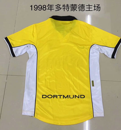 Retro Borussia Dortmund 1998 Home Football Jersey