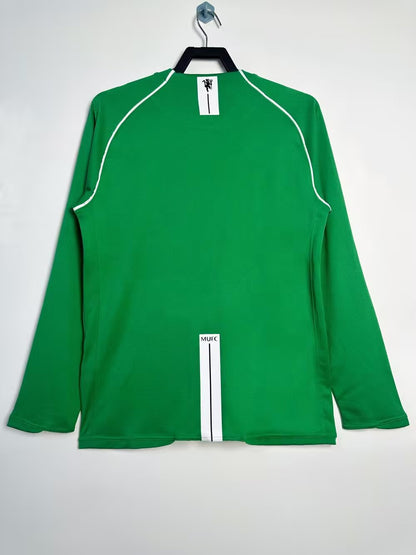 Retro Manchester united 2007/2008 Goalkeeper Long Sleeve Football Jersey
