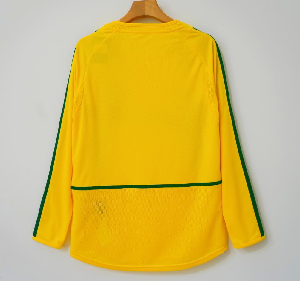 Retro Brazil 2002 Home Football Jersey