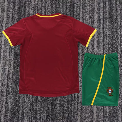 Retro Portugal 2000 Kids Home Football Jersey