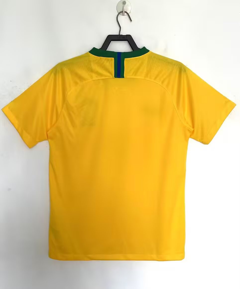 Retro Brazil 2018 Home Football Jersey