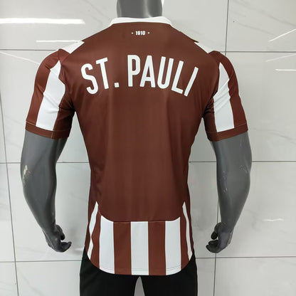 St. Pauli 2025/2026 Home Fan Version Football Jersey