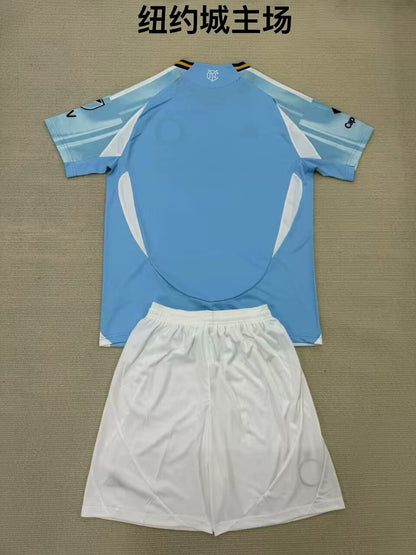 New York City FC 2025/2026 Kids Home Fan Version Football Jersey