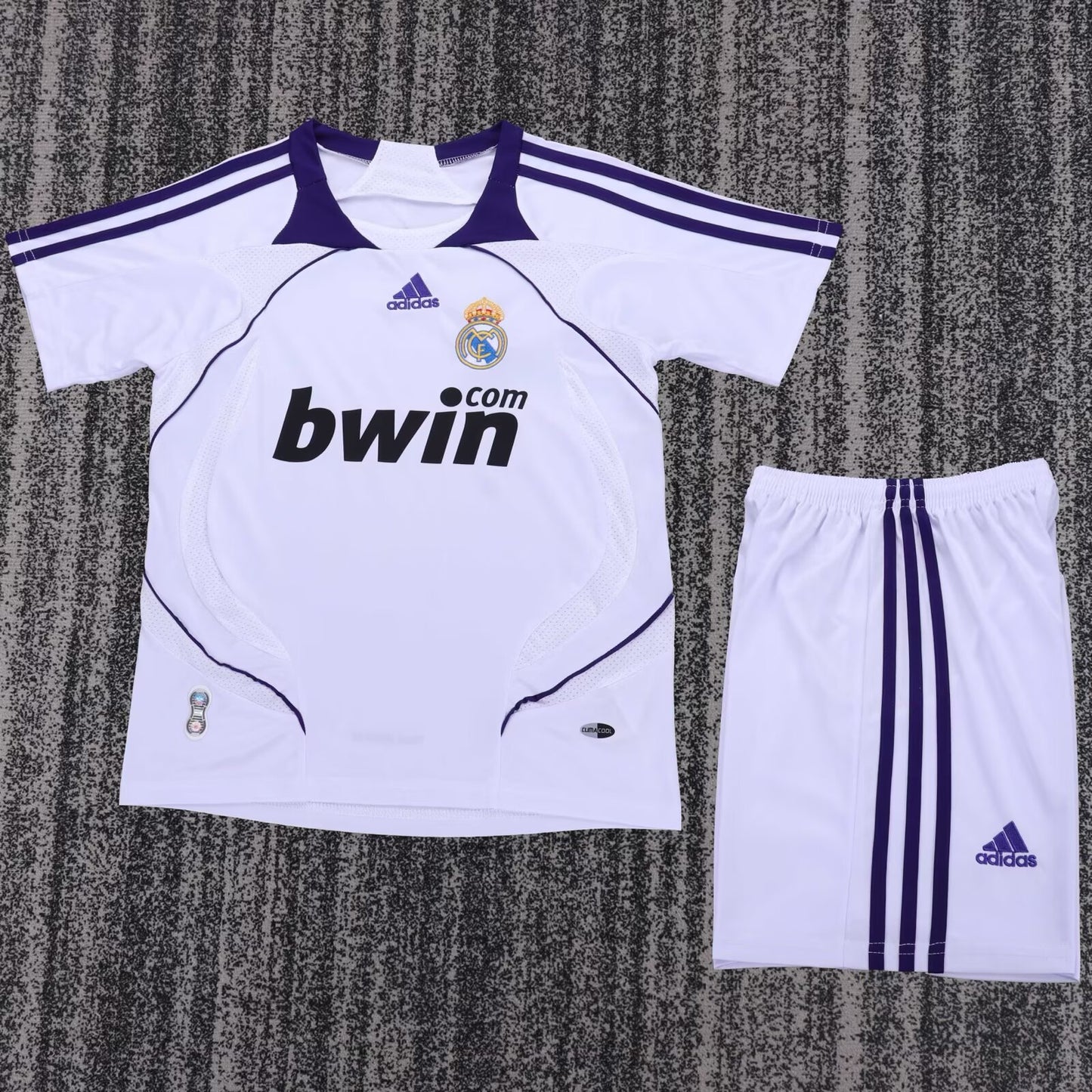 Retro Real Madrid 2007/2008 Kids Home Football Jersey