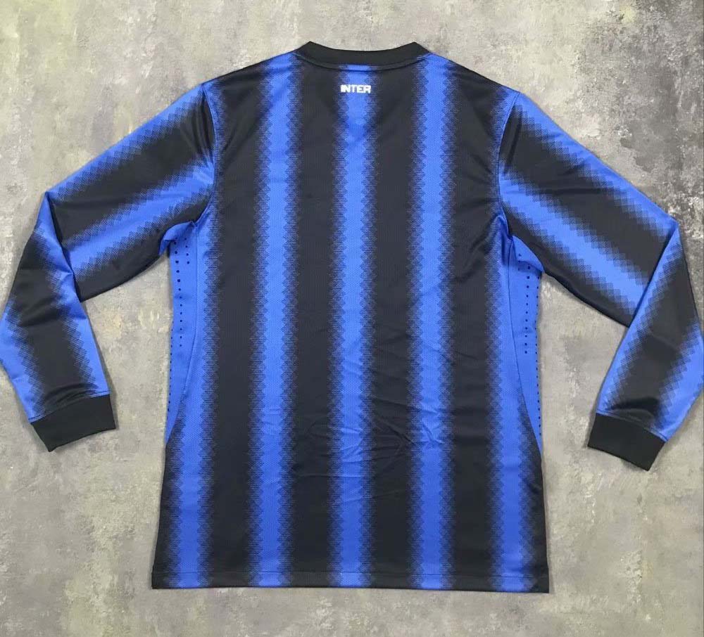 Retro Inter milan 2010/2011 Home Long Sleeve Football Jersey