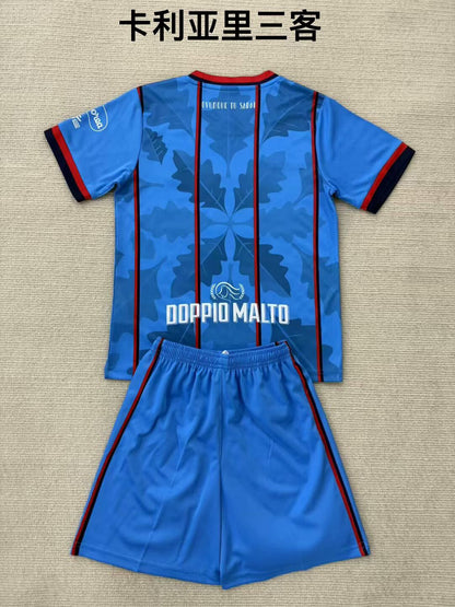 Cagliari 2025/2026 Kids Third Fan Version Football Jersey
