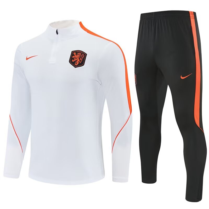 Netherlands Training Tracksuit White (Kids And Man 10-2XL) 2026-2027