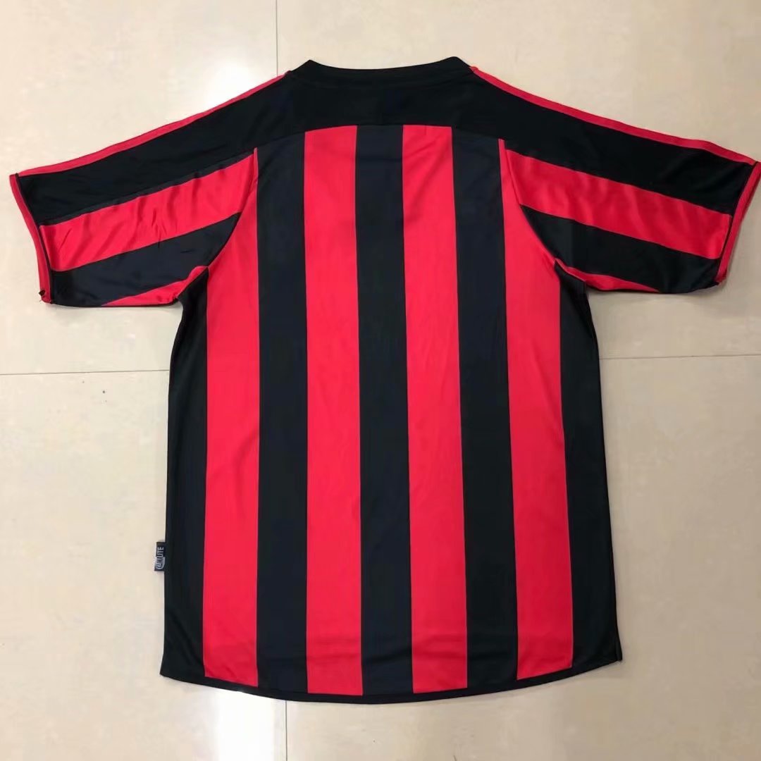 AC Milan 2003/2004 Home Fan Version Football Jersey