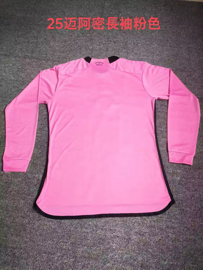 Inter Miami CF 2024/2025 Home Long Sleeve Fan Version Football Jersey