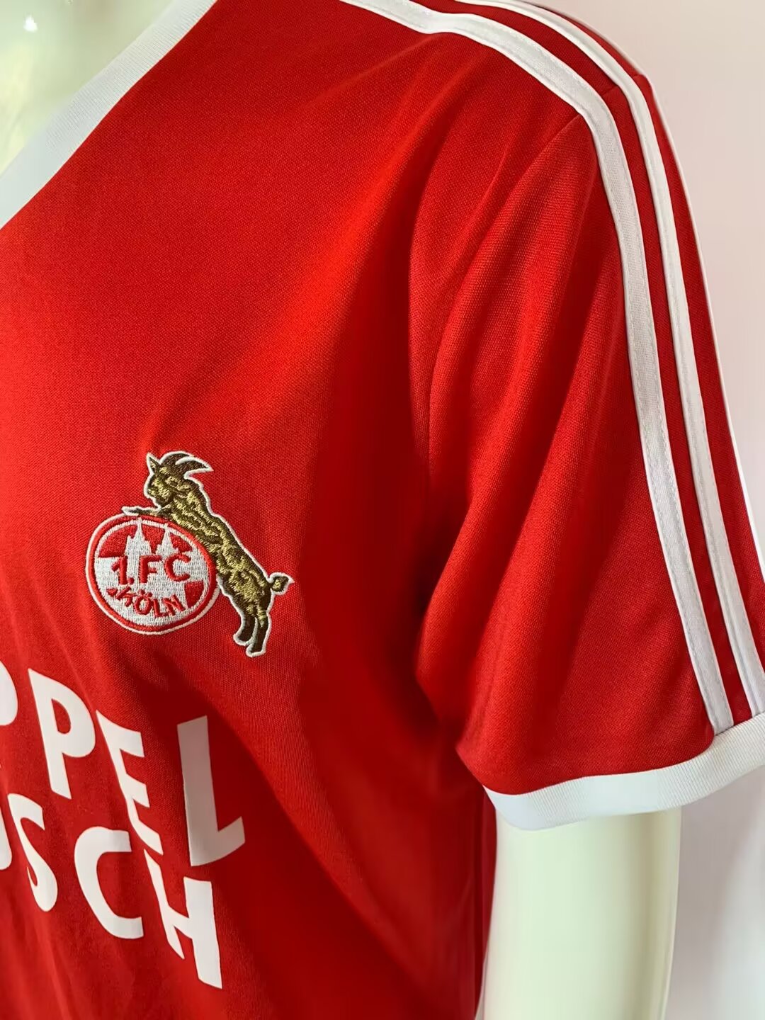 Koln 1985 Away Fan Version Football Jersey