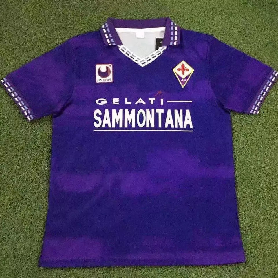Retro Florence 1994/1995 Home Fan Version Football Jersey